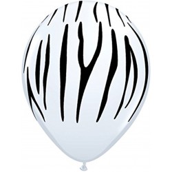 25 Balões Padrão Zebra 28 cms