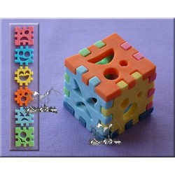 Molde Silicone Cubo 3 D