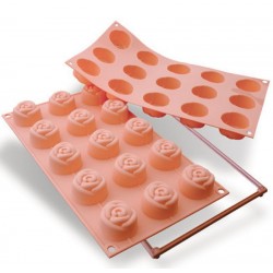 Tabuleiro Silicone Rosas...