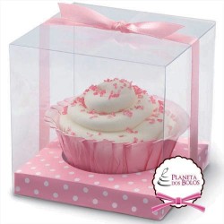 Caixa para 1 Cup Cake Base e Acetato