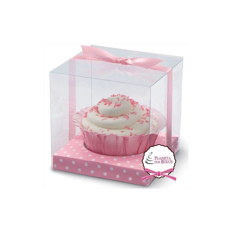 Caixa para 1 Cup Cake Base e Acetato