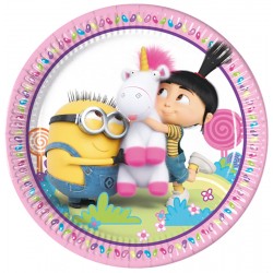 8 Pratos MINIONS e Agnes e...