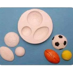 Molde de Silicone Bolas...