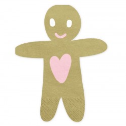 20 Guardanapos Gingerbread Man