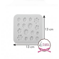 Molde Silicone Flores