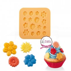 Molde Silicone Flores