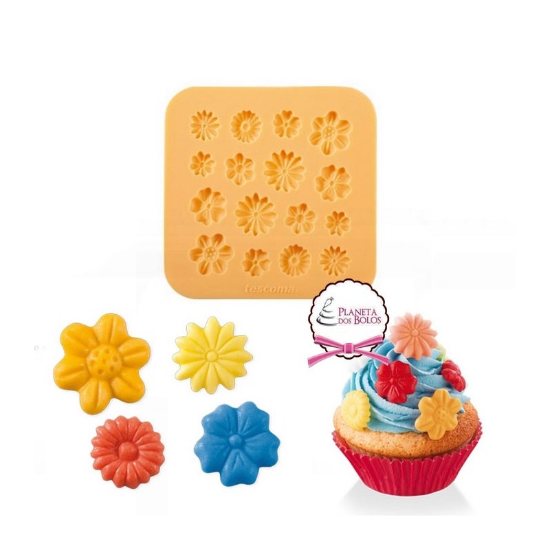 Molde Silicone Flores