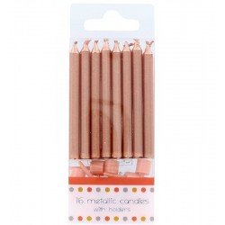 Pack de 12 Velas Rose Gold