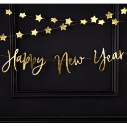 Banner Dourado Happy New Year