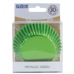 30 Formas Cup Cakes Verde Foil