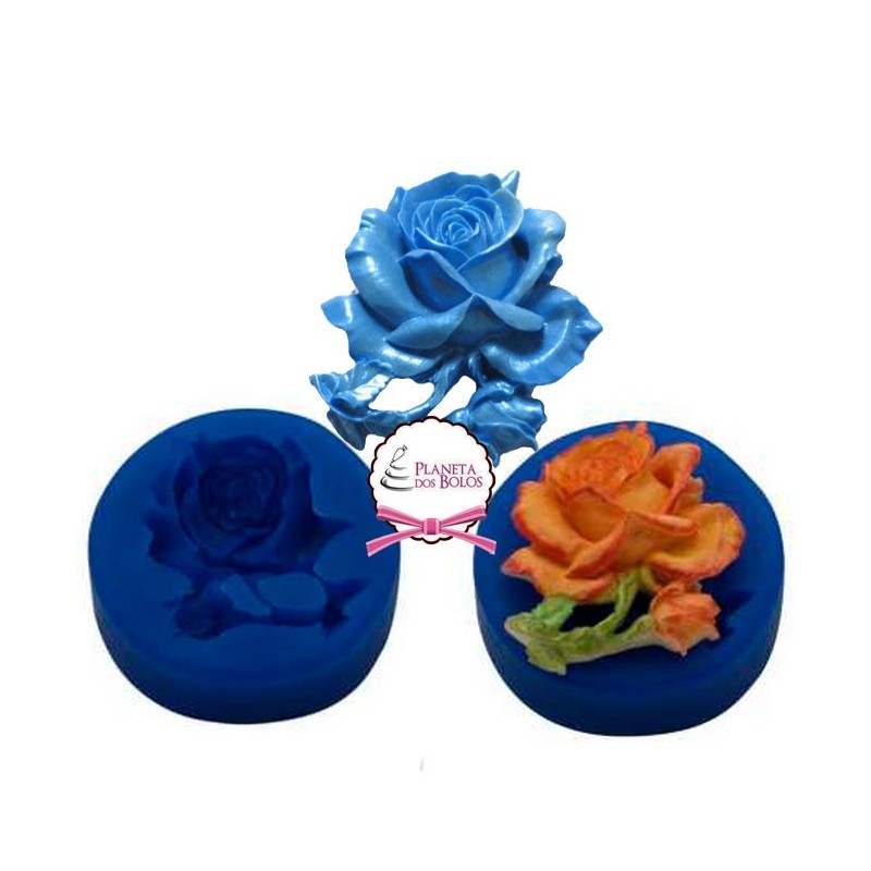 Molde Silicone Rosa Aberta