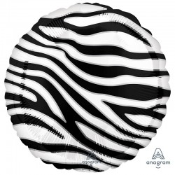 Balão Foil Padrão Zebra 45 cms