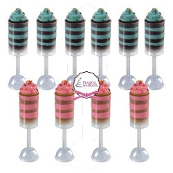 Pack de 12 Push Pops Wilton