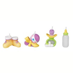 Set 4 Velas Motivos Bebé Wilton