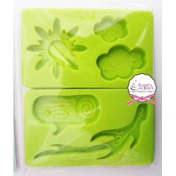 Molde de Silicone Motivo Natureza