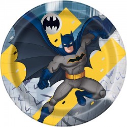 Conj. 8 Pratos Batman 22 cms