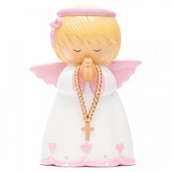 Anjo da Guarda Rosa (M-12cm)