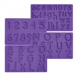 Set de 4 Moldes Letras e...