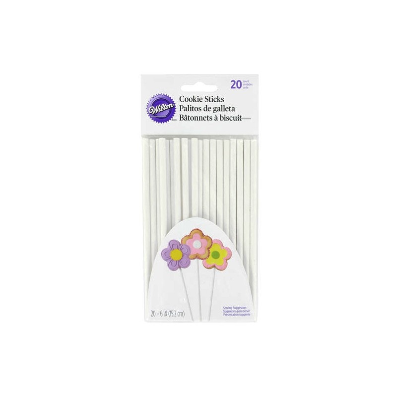 Pack 20 Sticks Bolachas Wilton 15 CMS