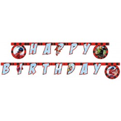 Banner Happy Birthday Lady Bug