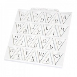 Molde Silicone Letras Bunting