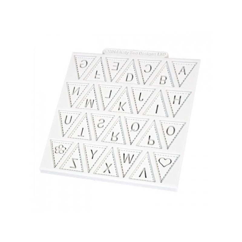 Molde Silicone Letras Bunting