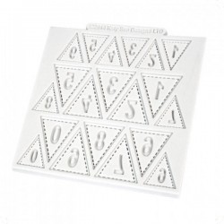 Molde Silicone Letras Bunting