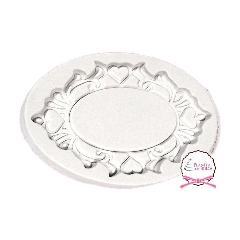 Molde de Silicone Placa Oval