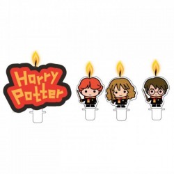 Conj. 4 Velas Harry Potter