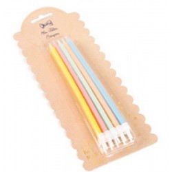 Pack 10 Velas Cores Pastel...