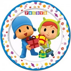 8 Pratos Pocoyo 23 cms