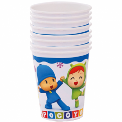 8 Copos Pocoyo 18 cms