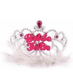 Tiara Bride To Be com Penas