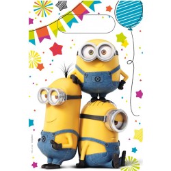 8 Sacos Papel Minions