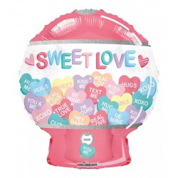 Balão Foil Sweet Love 45 cms