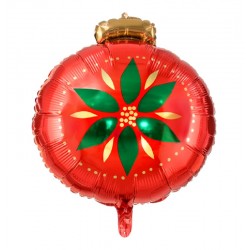 Balão Foil Bola Natal 45 cms