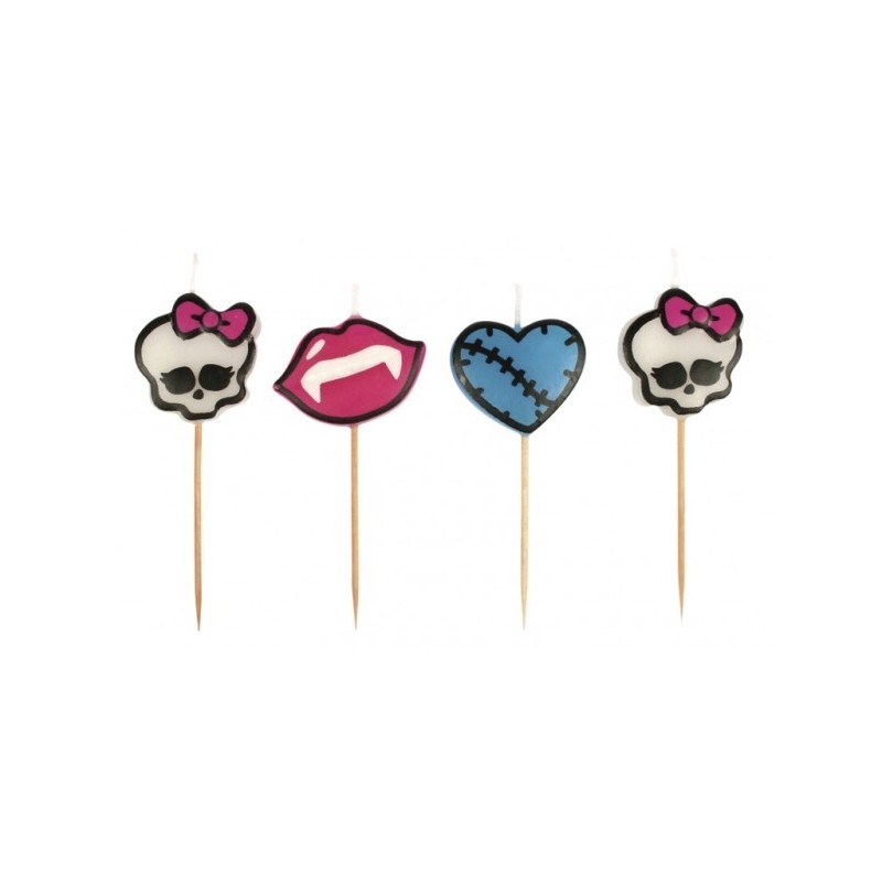 Pack de 4 Velas Monster High