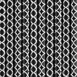 Palhinhas Patterned Black