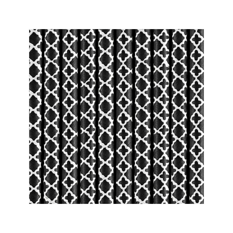 Palhinhas Patterned Black