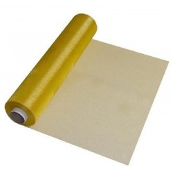 Rolo Organza Dourado 25m