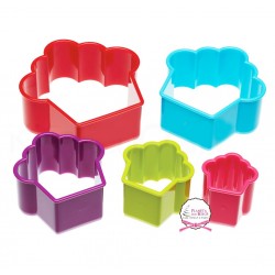 Set de 5 Cortadores Forma Cup Cake