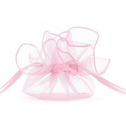 10 Sacos de Organza Rosa 25...