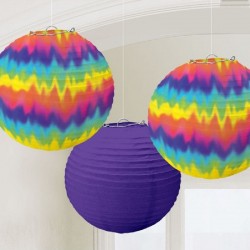 Lanternas Decorativas Tie Dye