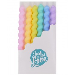 6 Velas Cores Pastel