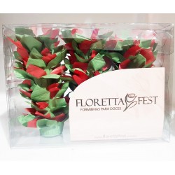 30 Forminhas Poinsettia Natal