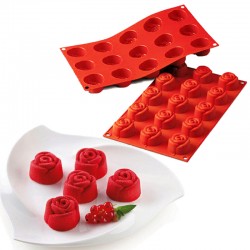 Tabuleiro Silicone Rosas...