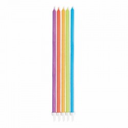 10 Velas Cores Arco Iris