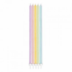 12 Velas Cores Pastel