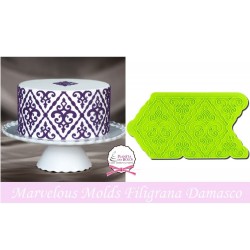 Molde Silicone Marvelous Molds Filigrana Damasco