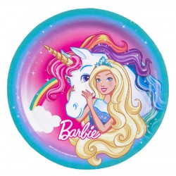 8 Pratos Barbie Dreamtopia